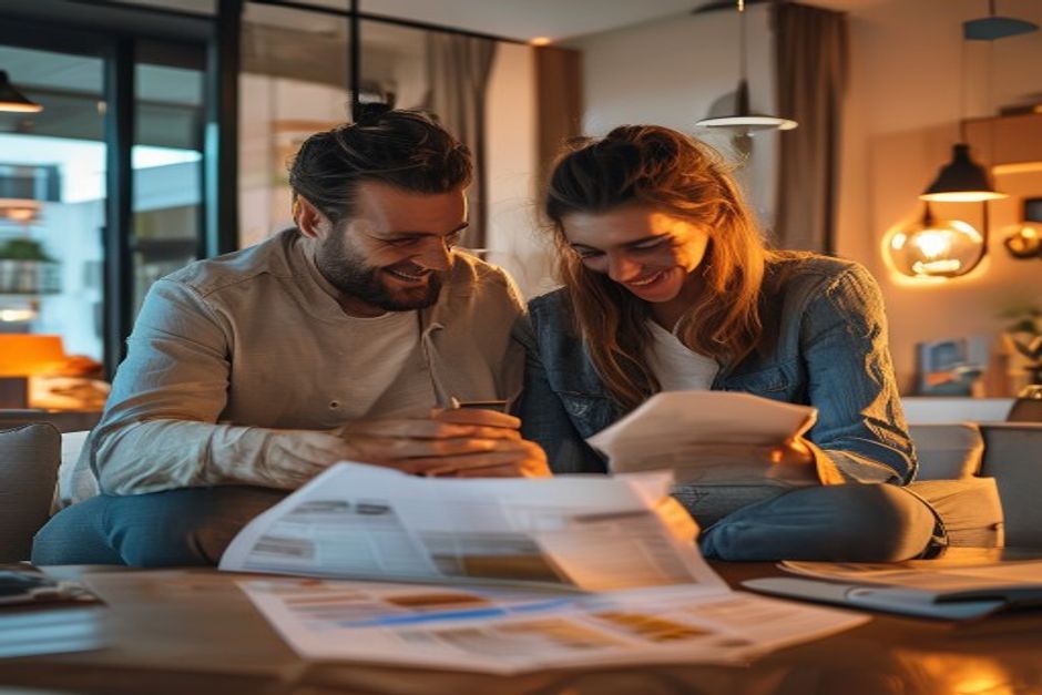 Familia revisando el ahorro energético en su piso de Madrid